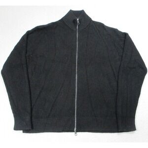 Quince Black Men's Cardigan Sweater